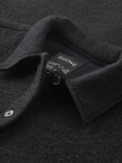 Overshirt i uld/bomuld til kvinder