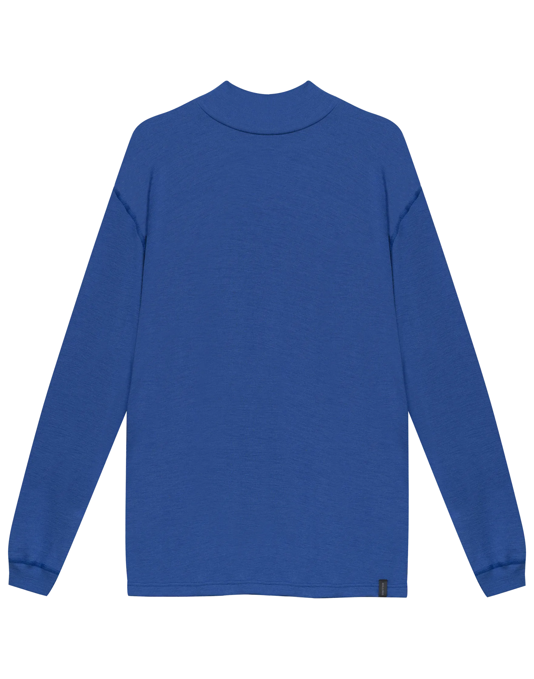 Plus size bluse med høj hals i merinould til kvinder