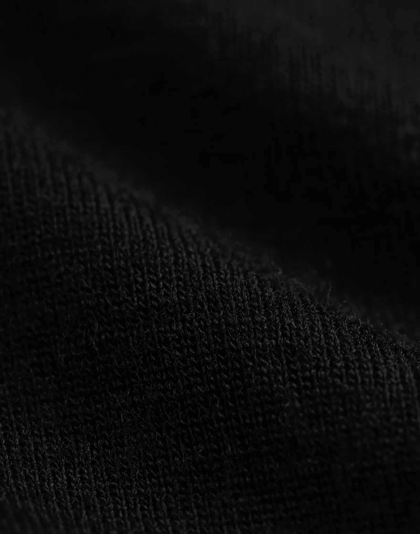 Plus size bluse med høj hals i merinould til kvinder