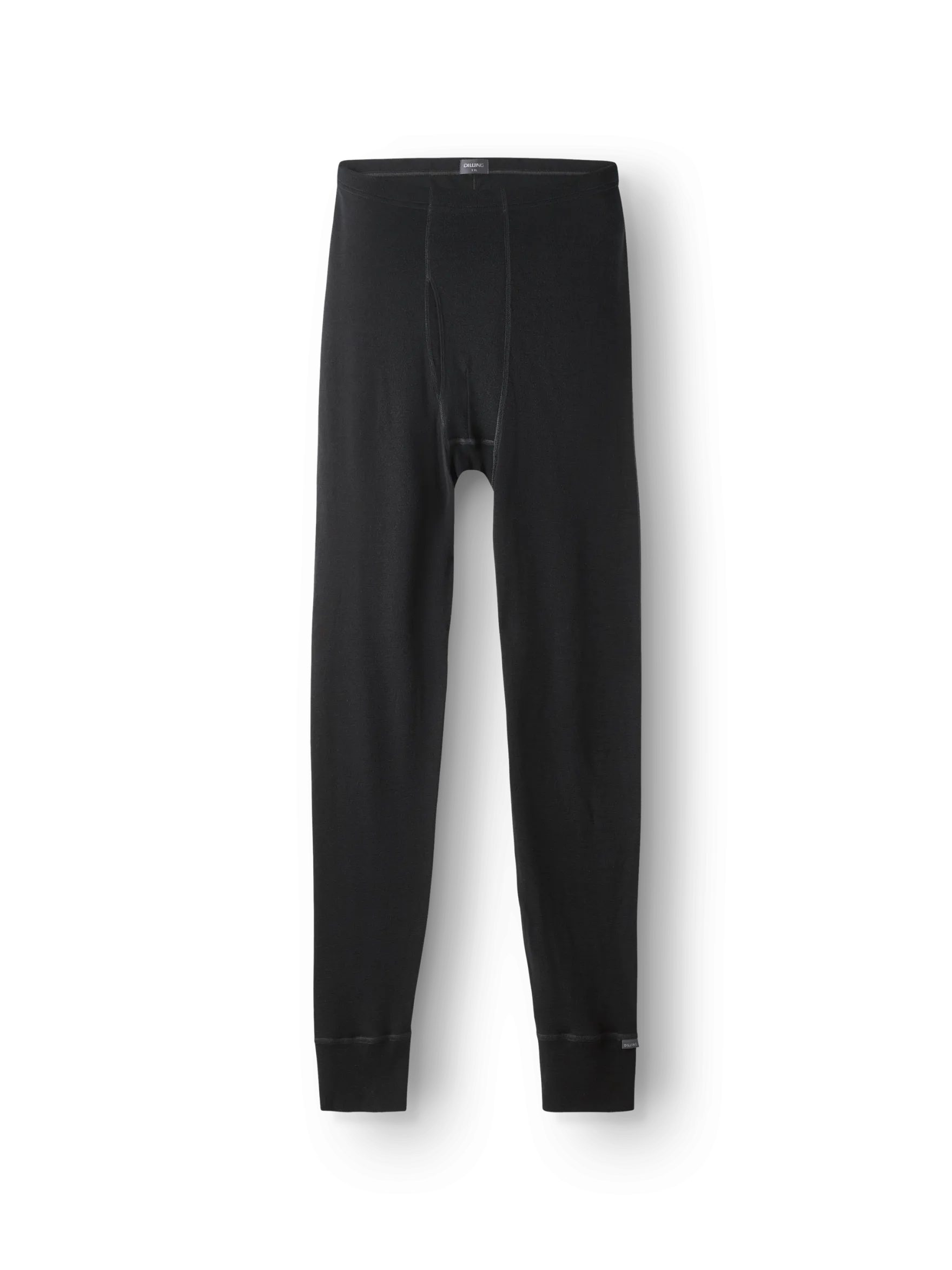 Plus size merinouldleggings med gylp til mænd