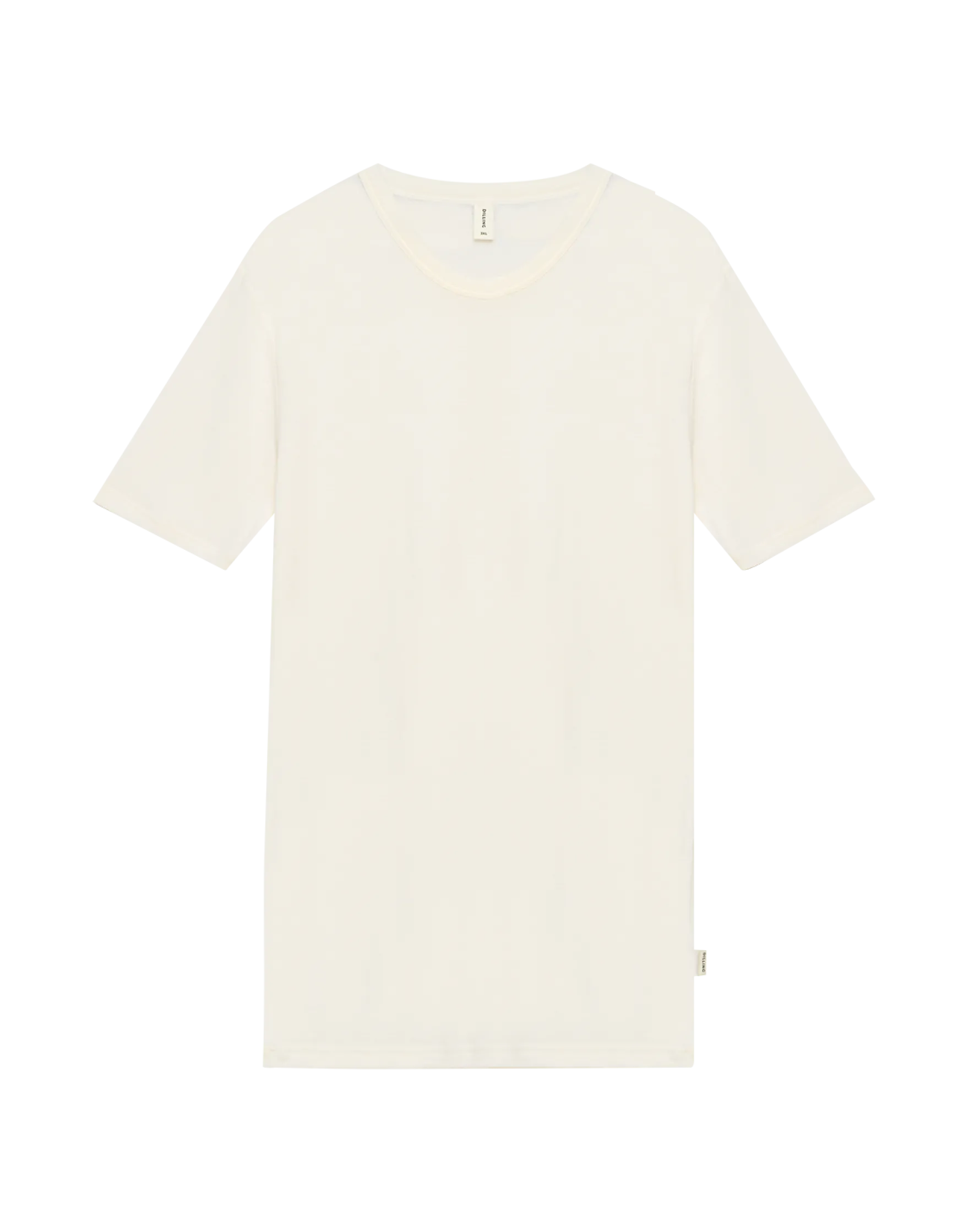 Plus size T-shirt i merinould til mænd