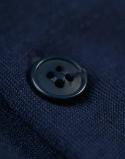 Polo med lange ærmer i merinould til børn