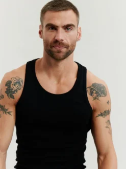 Premium Classic - Bomulds singlet til herrer