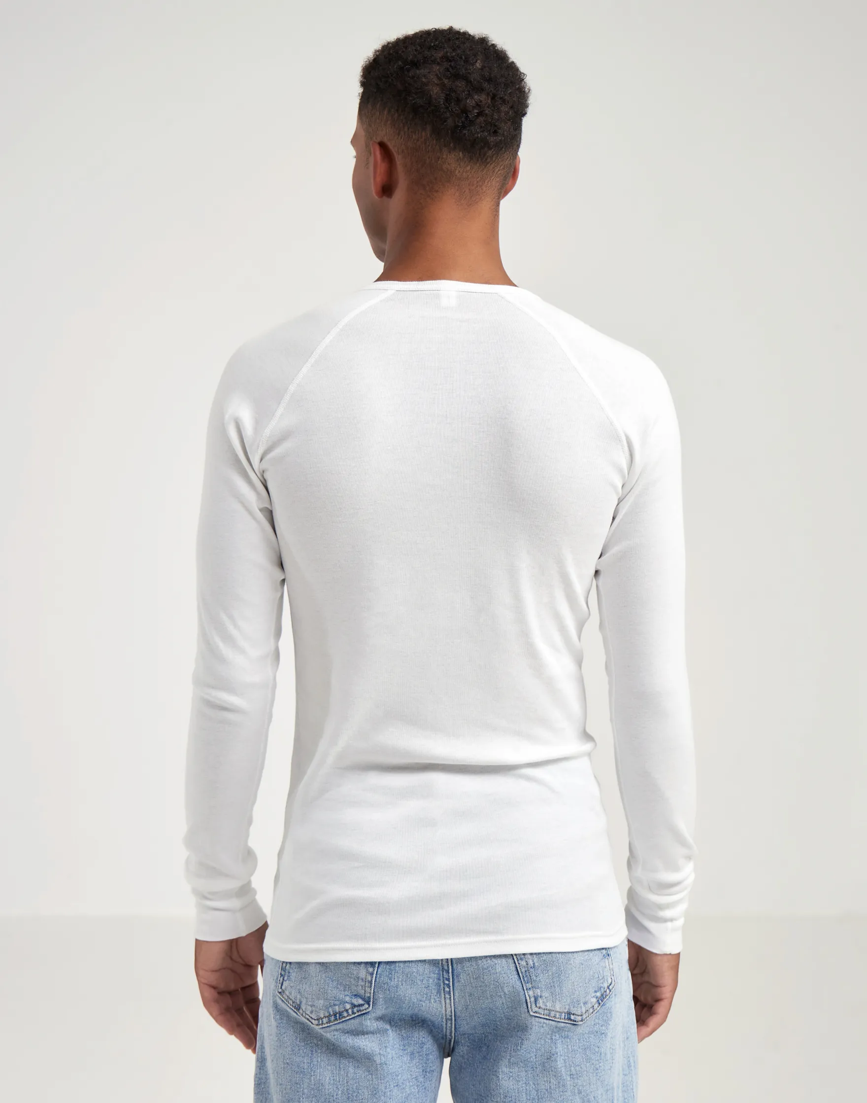 Premium classic - langærmet t-shirt mænd bomuld