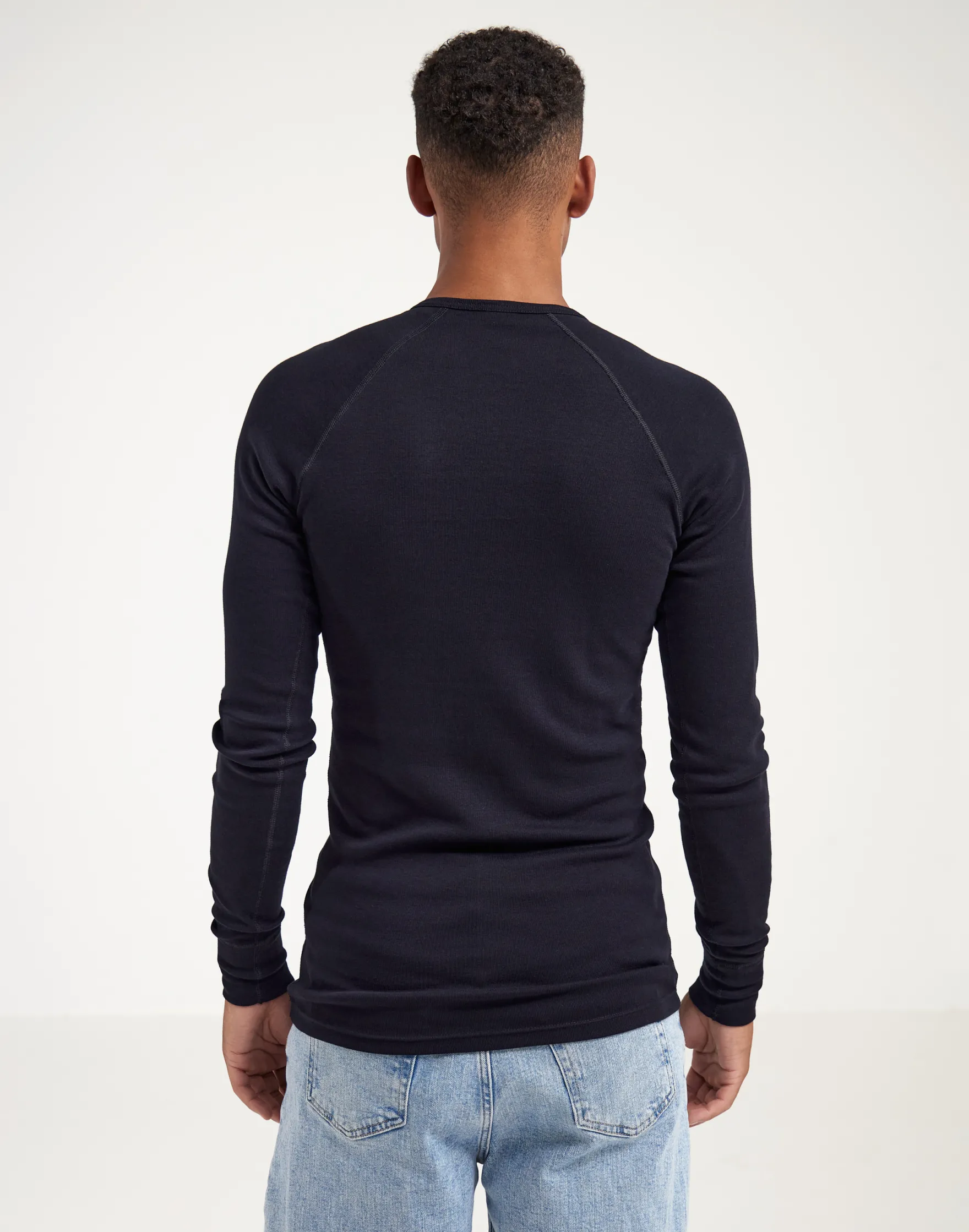 Premium classic - langærmet t-shirt mænd bomuld
