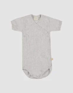 Slå-om body i bomuld til baby