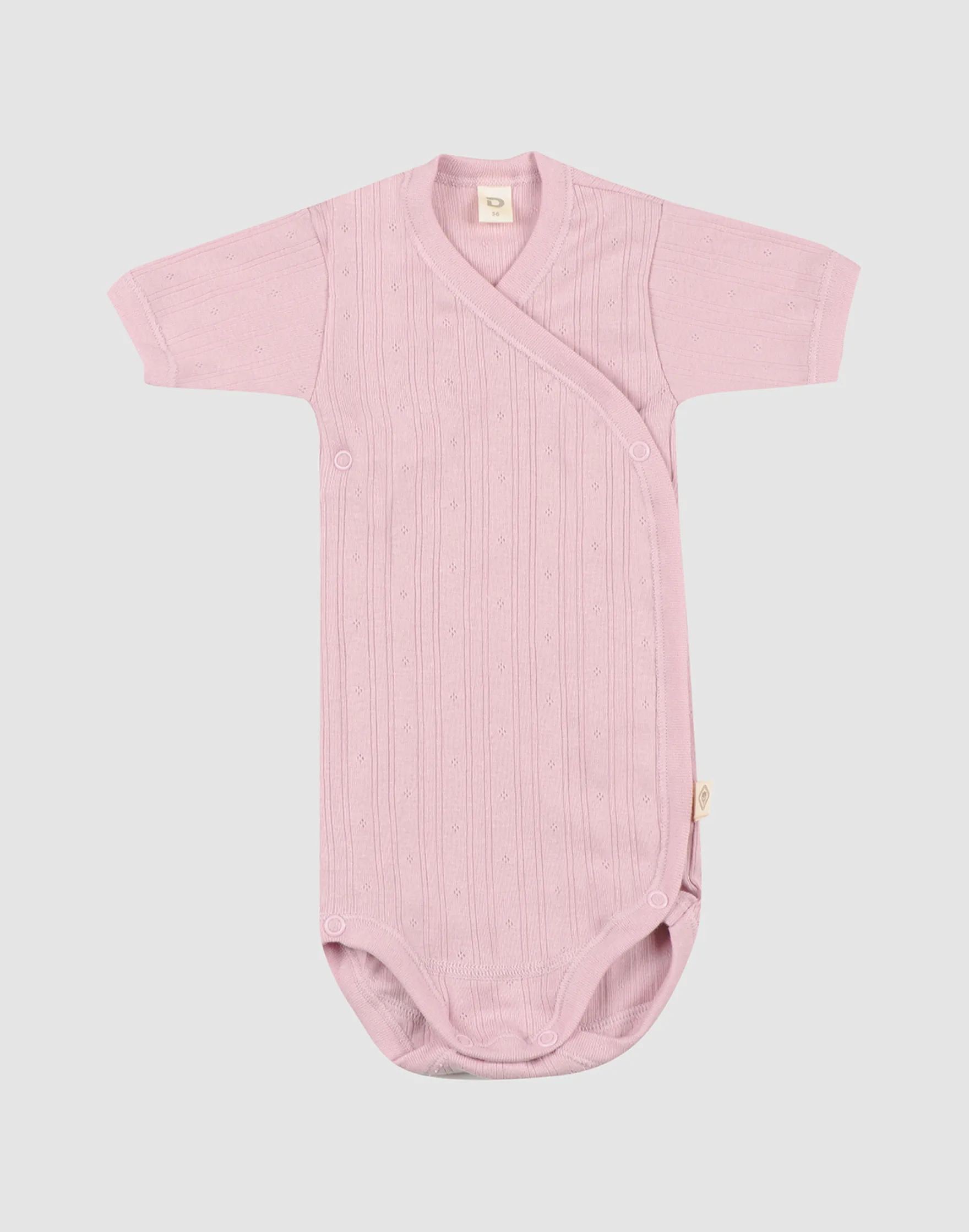 Slå-om body i bomuld til baby