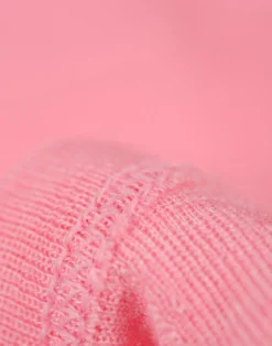 Slå-om body med hulmønster i merinould/silke til baby