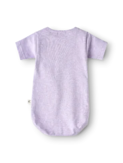 Slå-om-body med korte ærmer i bomuld til baby