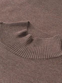 Sweater med højhals i merinould til kvinder