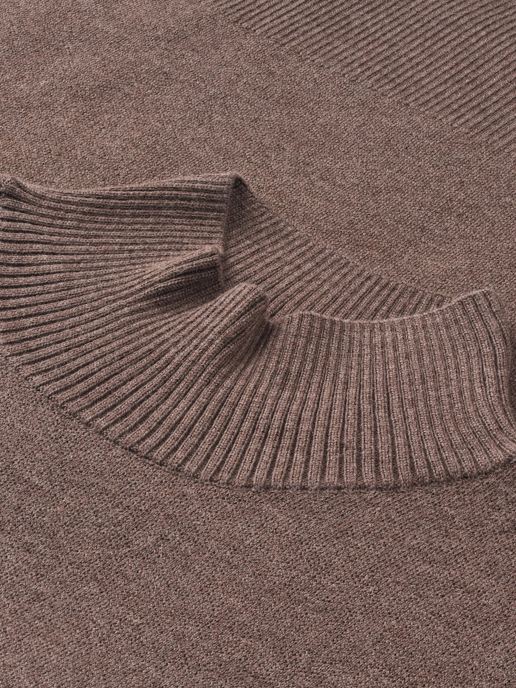 Sweater med højhals i merinould til kvinder