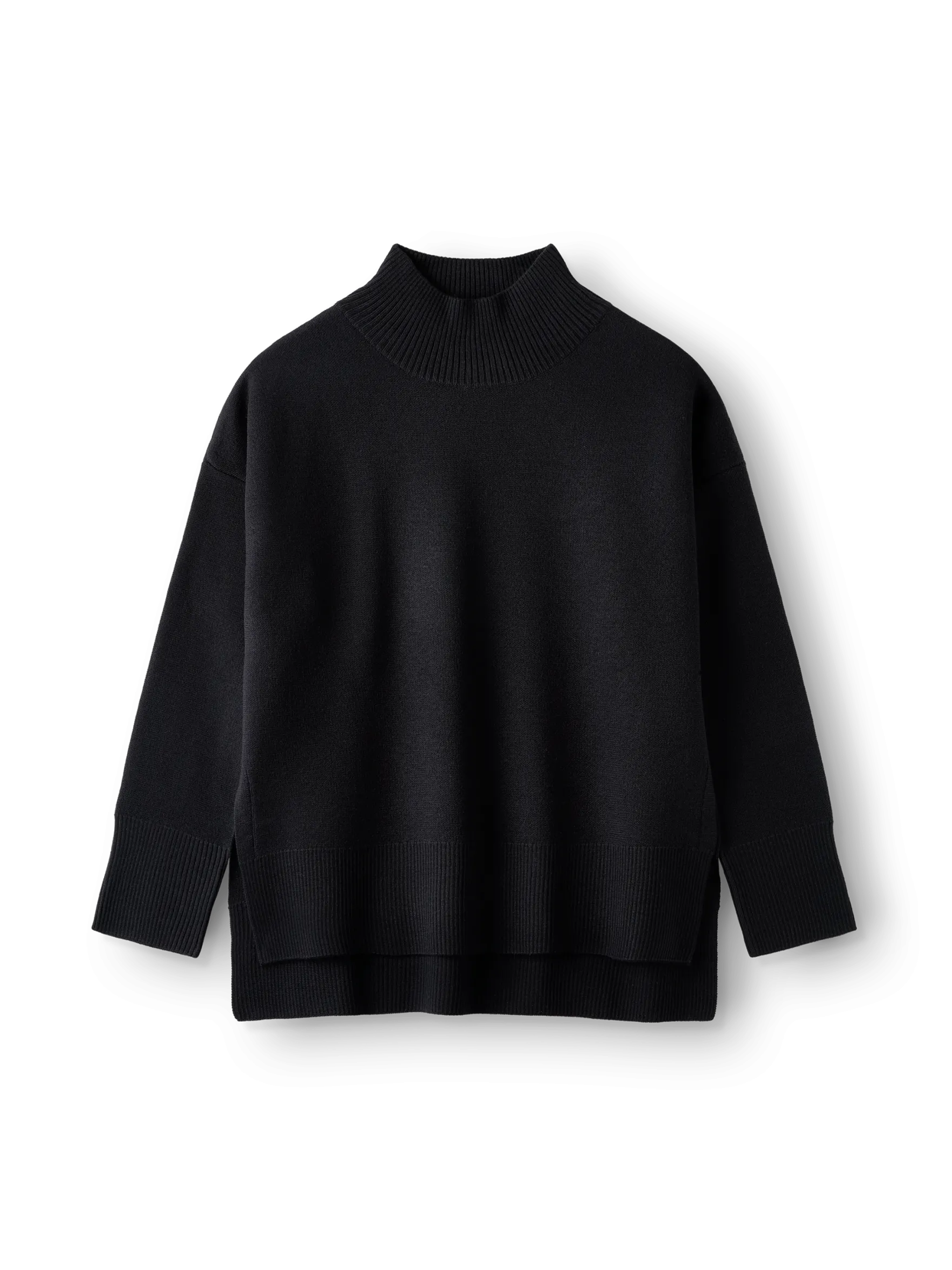 Sweater med højhals i merinould til kvinder
