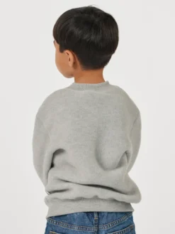 Sweatshirt i merinouldfleece til børn