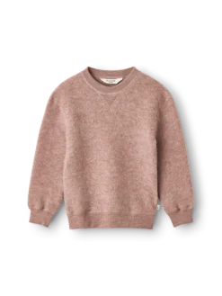 Sweatshirt i merinouldfleece til børn