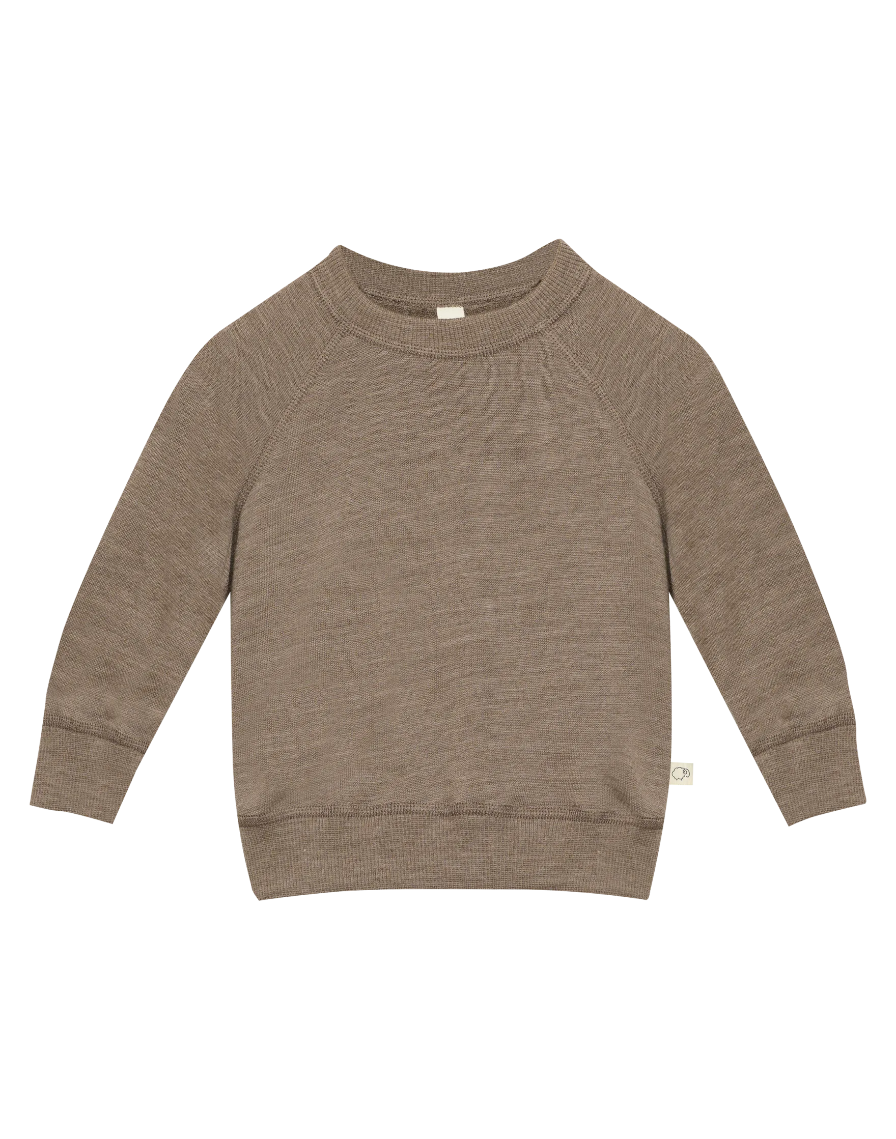 Sweatshirt i merinouldfrotté til baby