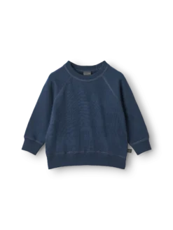 Sweatshirt i merinouldfrotté til baby