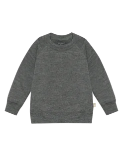 Sweatshirt i merinouldfrotté til baby