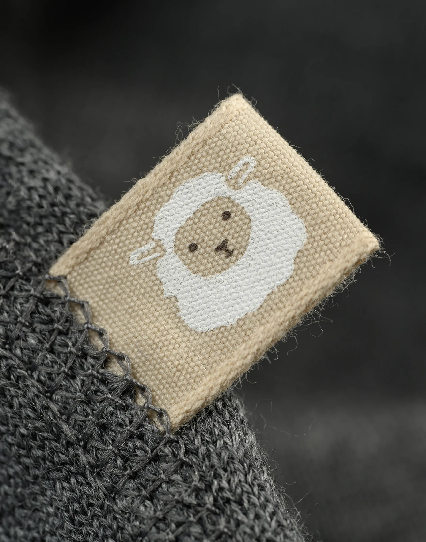 Sweatshirt i merinouldfrotté til baby