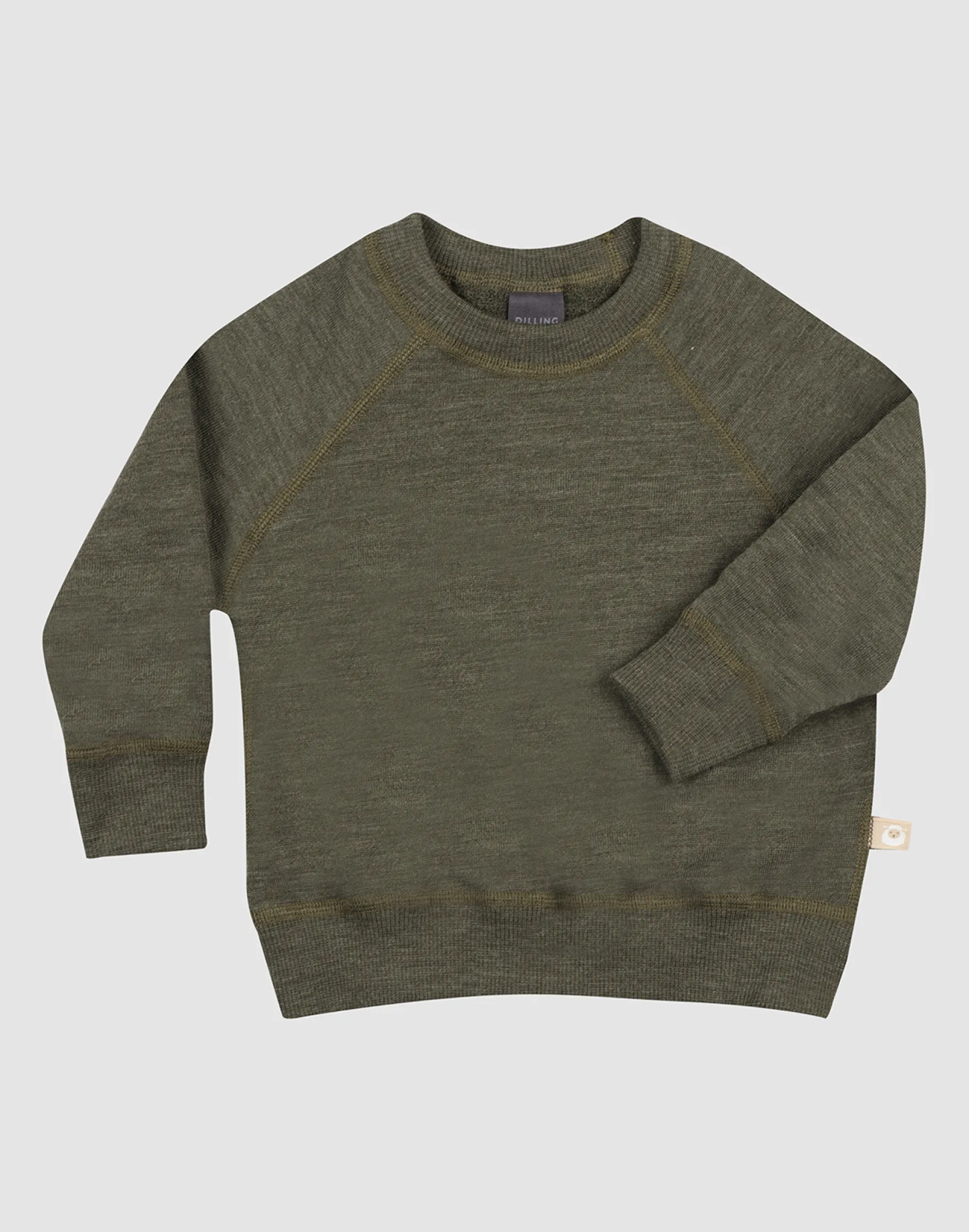 Sweatshirt i merinouldfrotté til baby