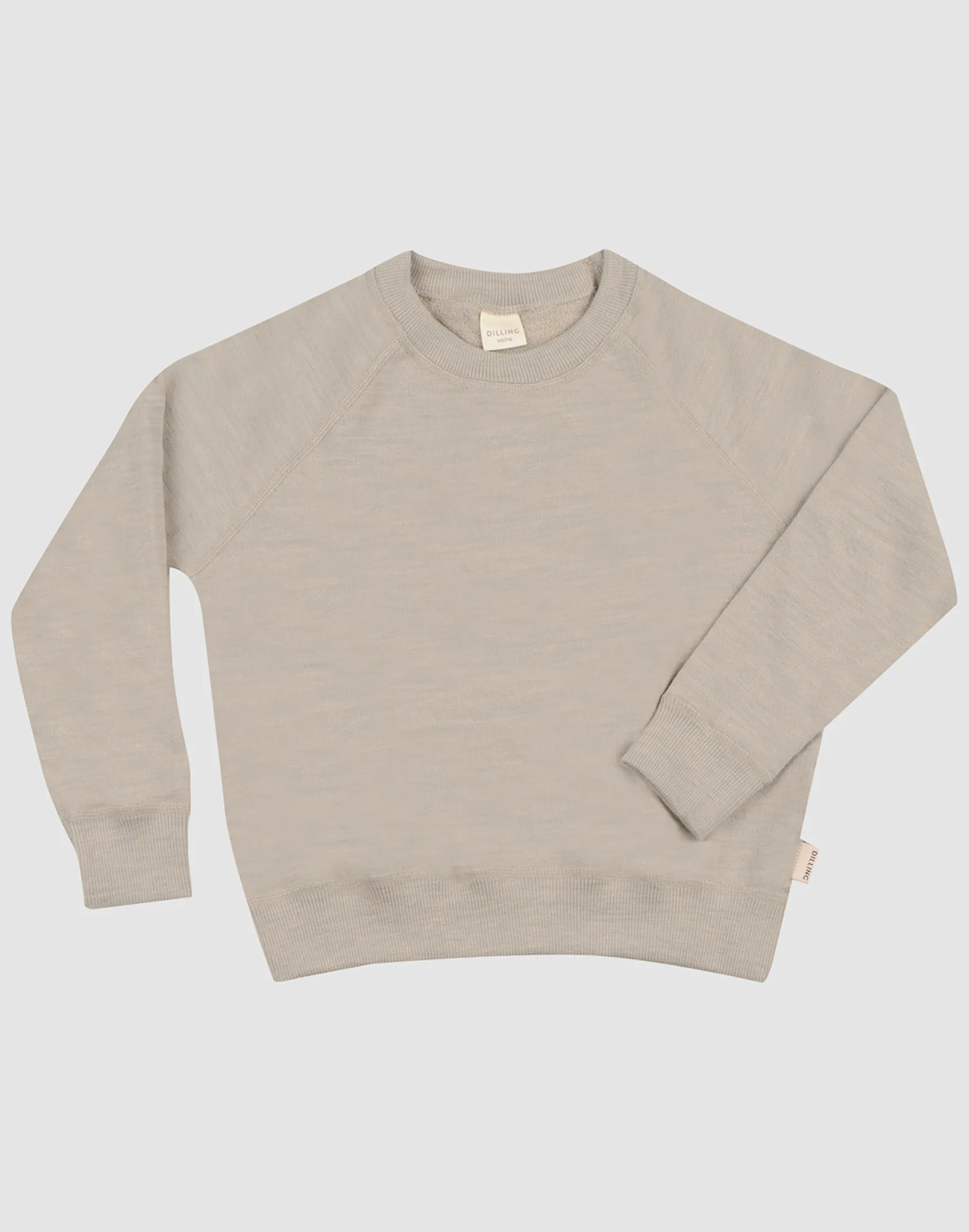 Sweatshirt i merinouldfrotté til børn