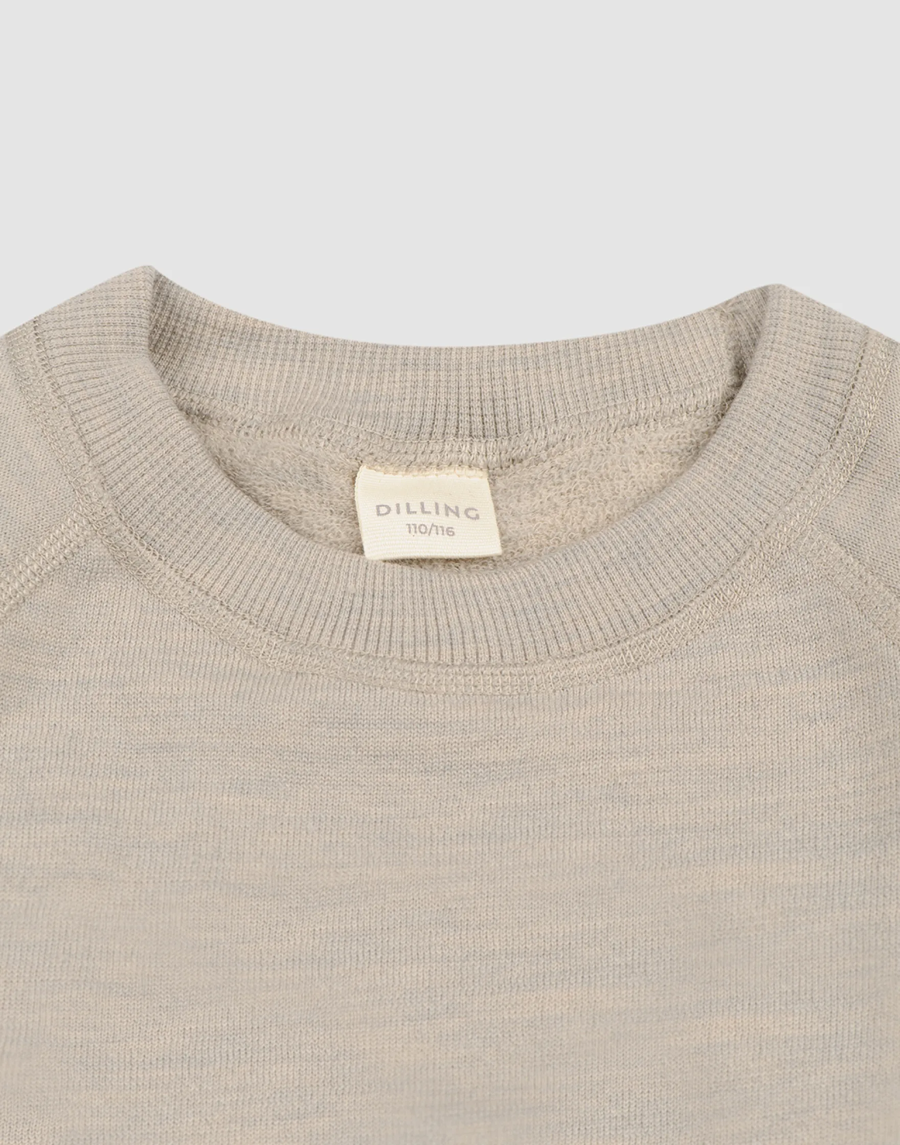 Sweatshirt i merinouldfrotté til børn