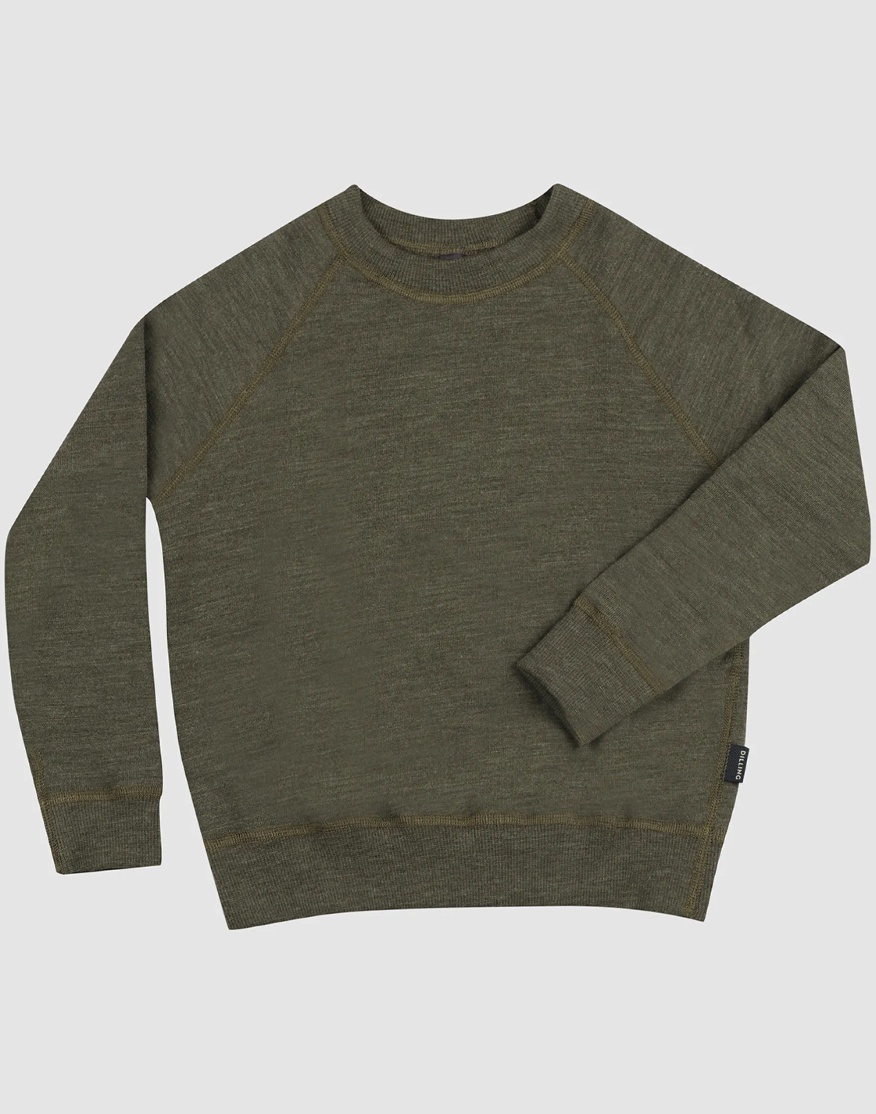 Sweatshirt i merinouldfrotté til børn
