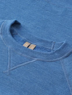 Sweatshirt i merinouldfrotté til kvinder