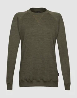 Sweatshirt i merinouldfrotté til kvinder