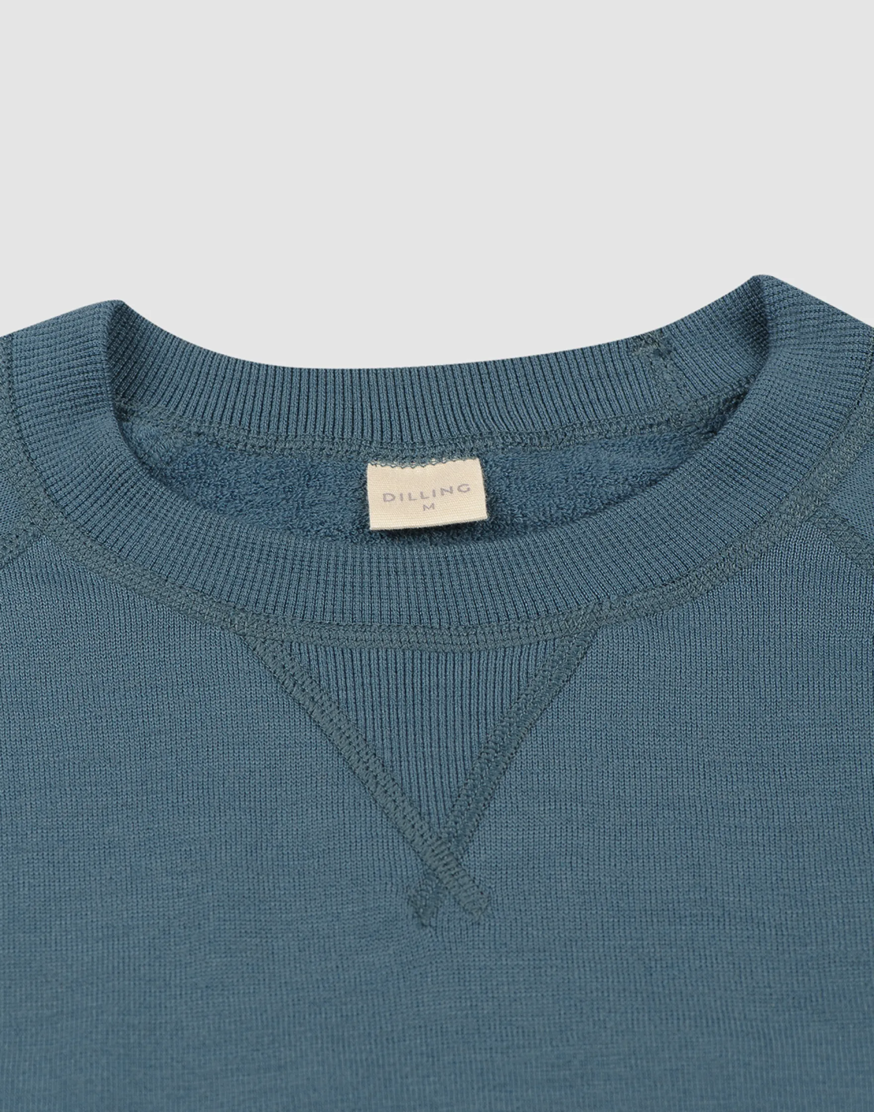 Sweatshirt i merinouldfrotté til mænd