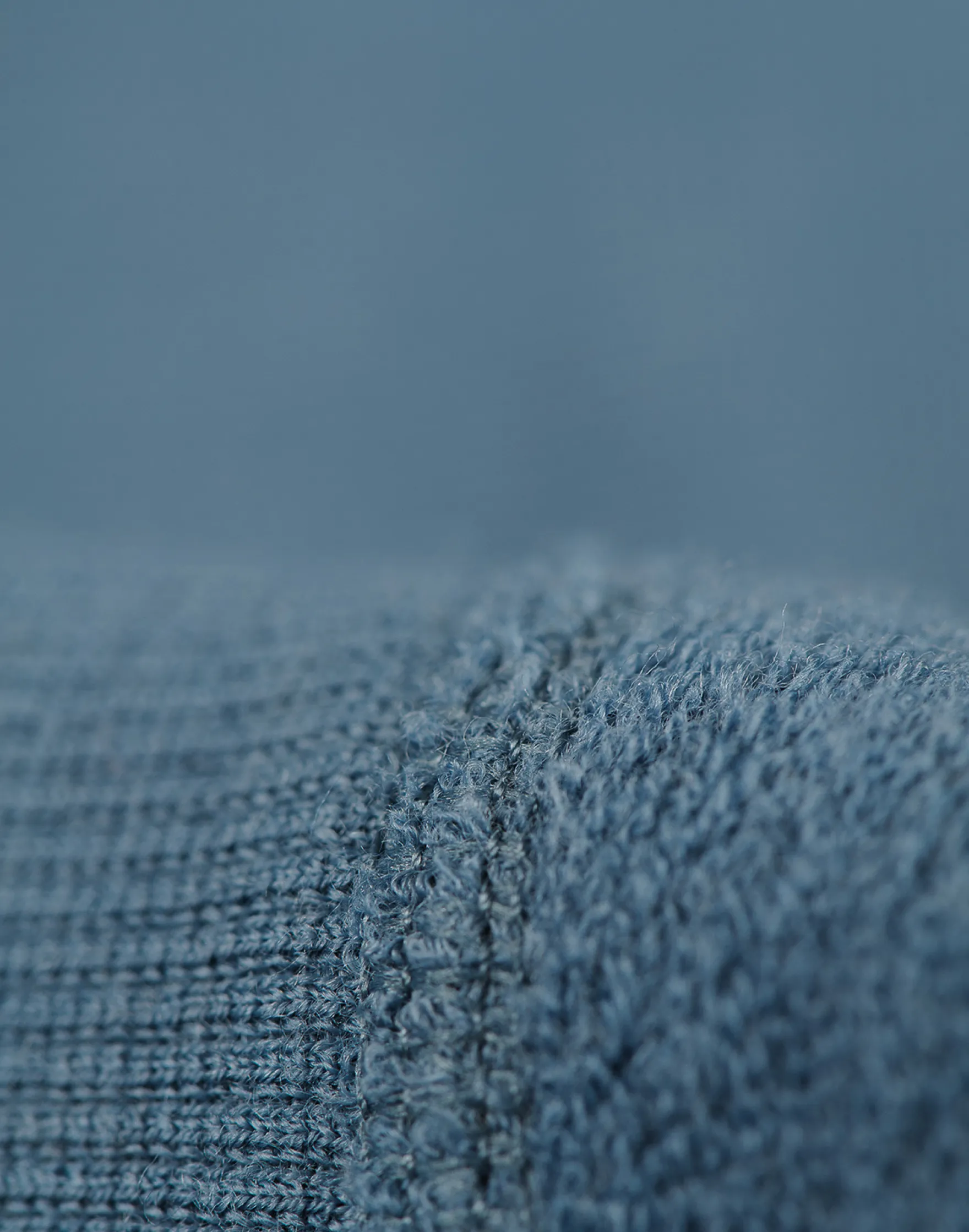 Sweatshirt i merinouldfrotté til mænd
