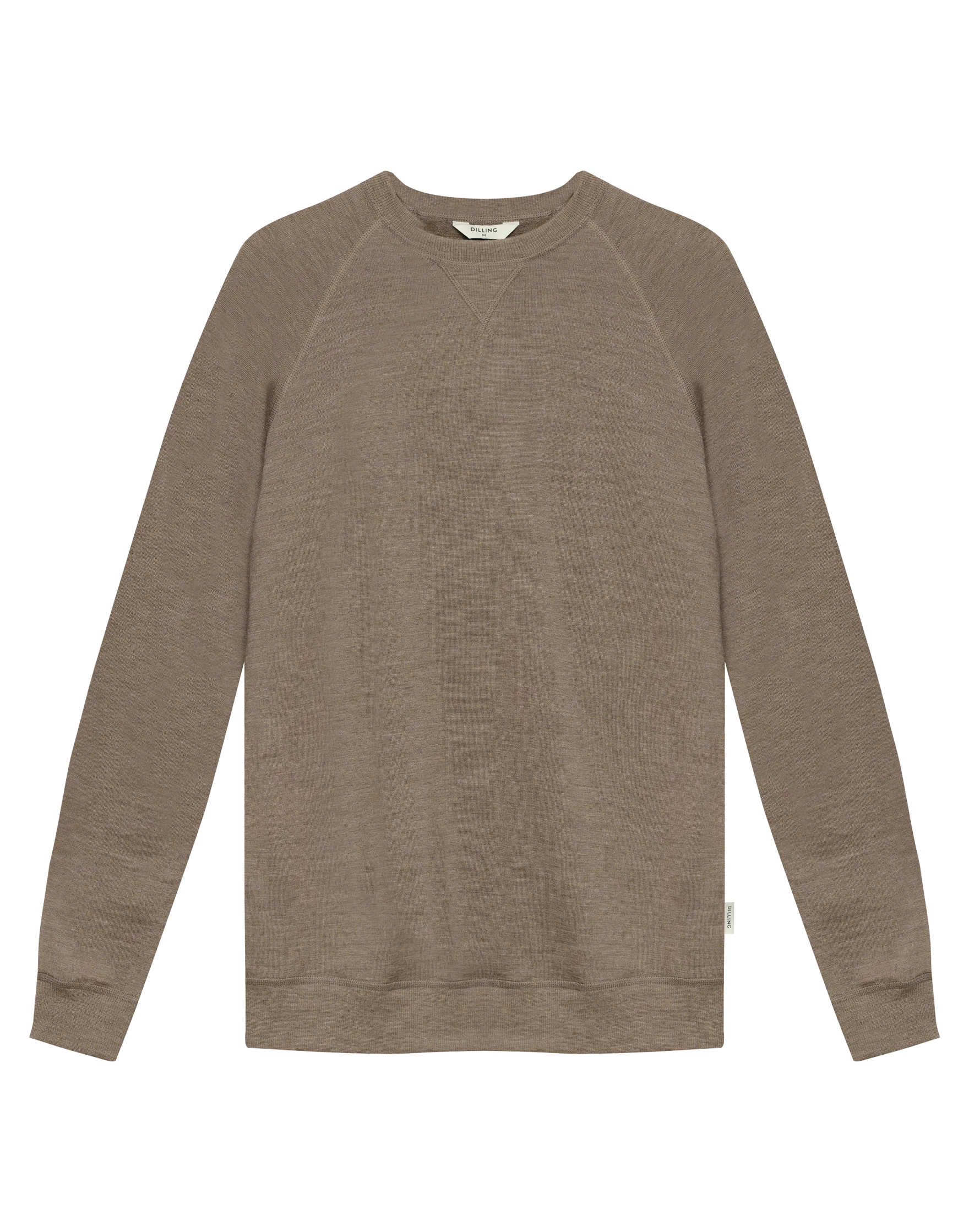 Sweatshirt i merinouldfrotté til mænd