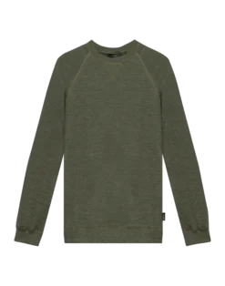 Sweatshirt i merinouldfrotté til mænd