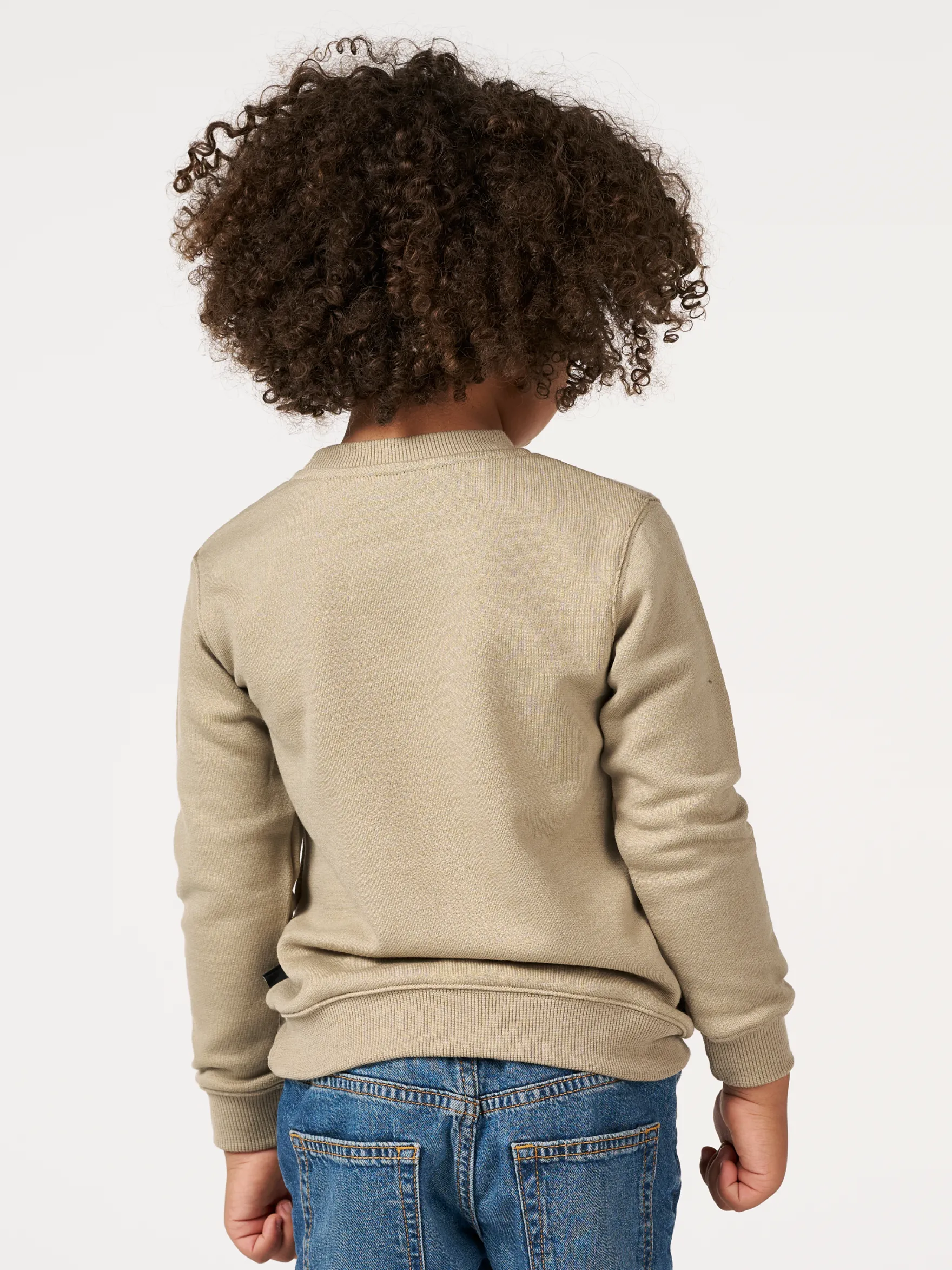 Sweatshirt i merinould til børn