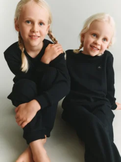 Sweatshirt i merinould til børn