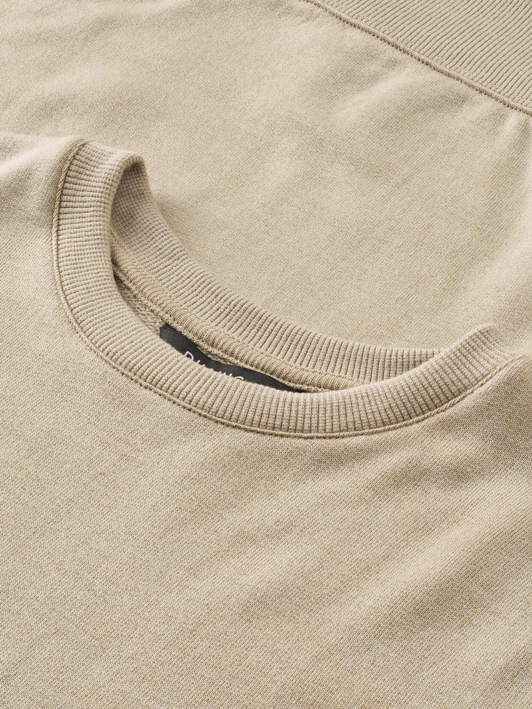 Sweatshirt i merinould til mænd