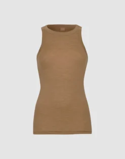 Tank top i merinould/silke til kvinder