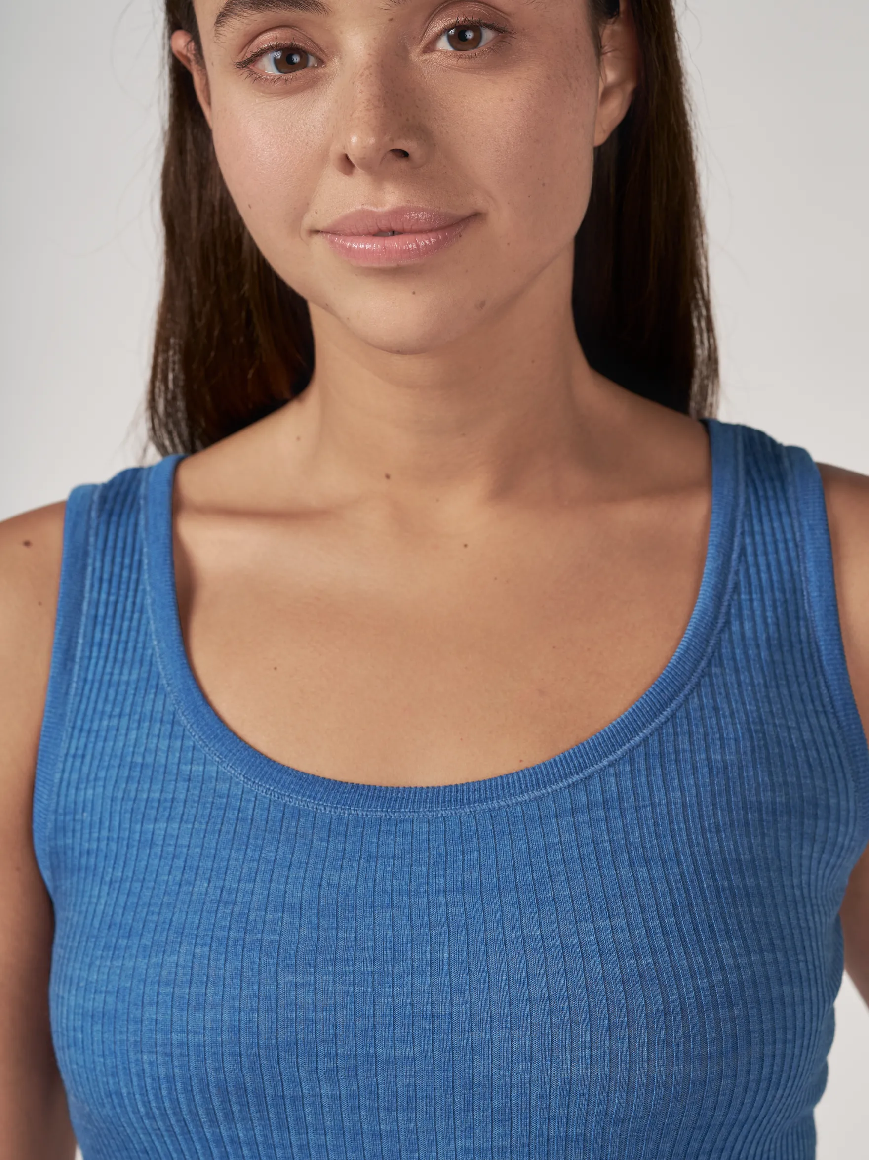 Tanktop i merinould til kvinder