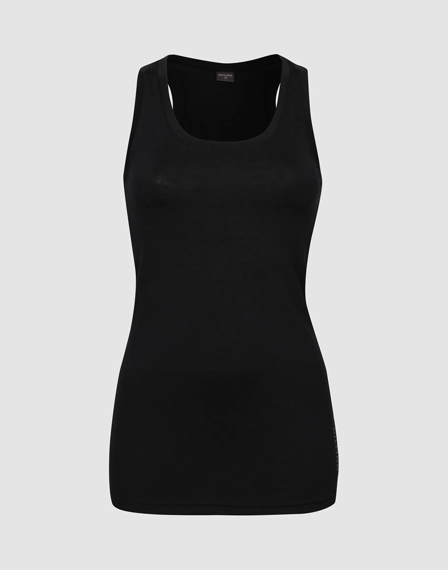 Tank top med bryderryg i merinould til kvinder