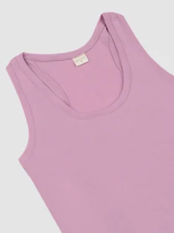 Tank top med bryderryg i merinould til kvinder