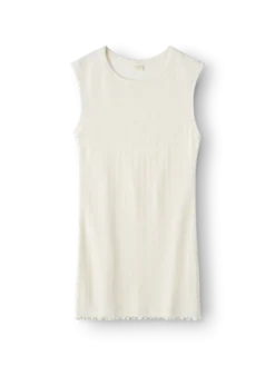 Tank top med hulmønster i merinould/silke til kvinder