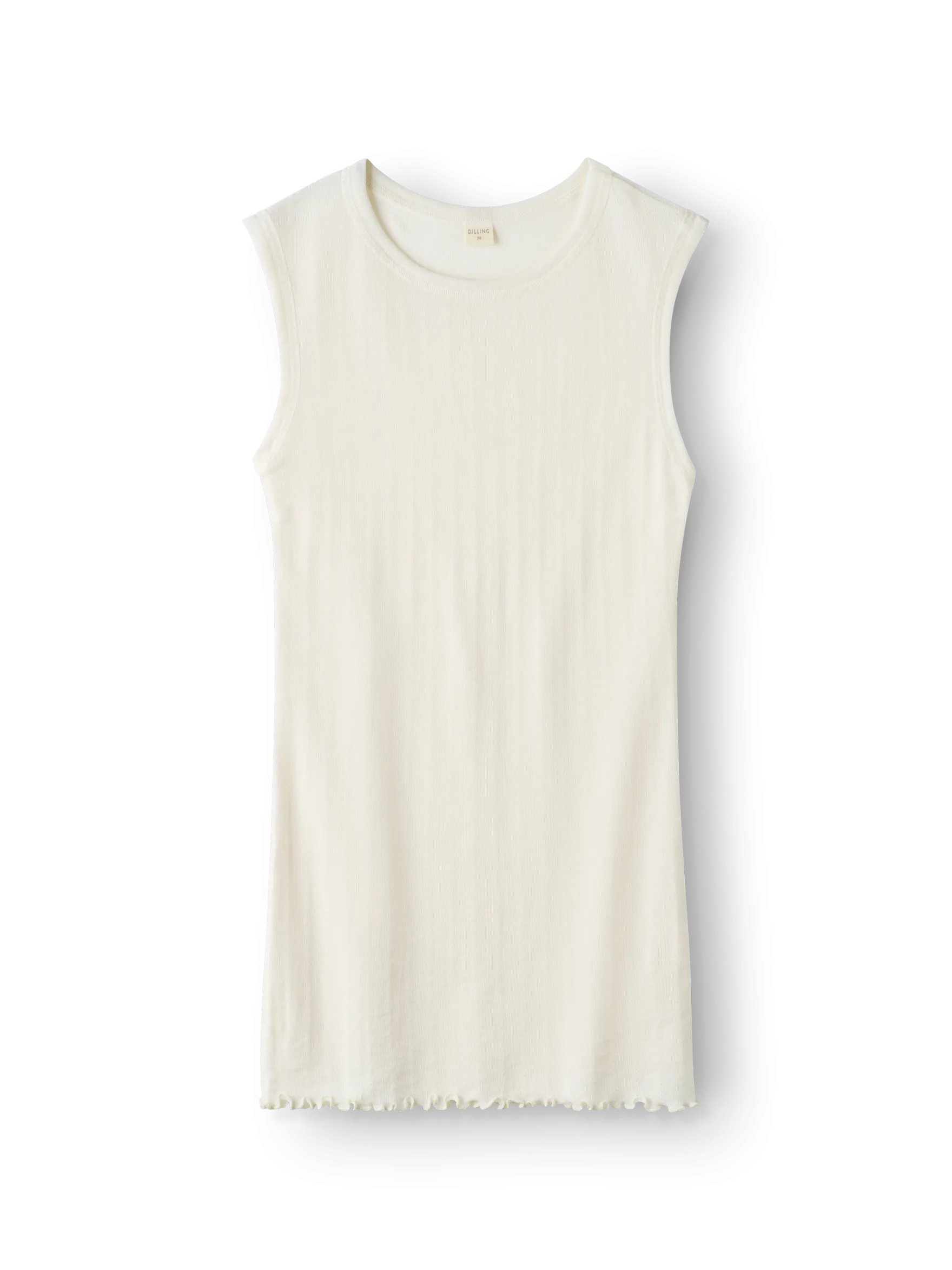 Tank top med hulmønster i merinould/silke til kvinder