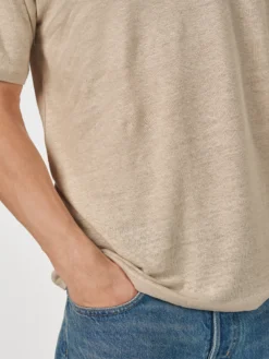 T-shirt i hør til mænd