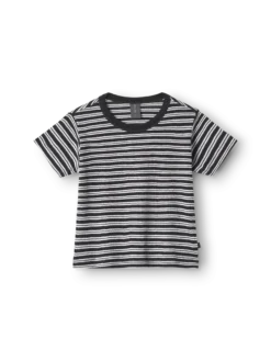 T-shirt i merinould/silke til baby