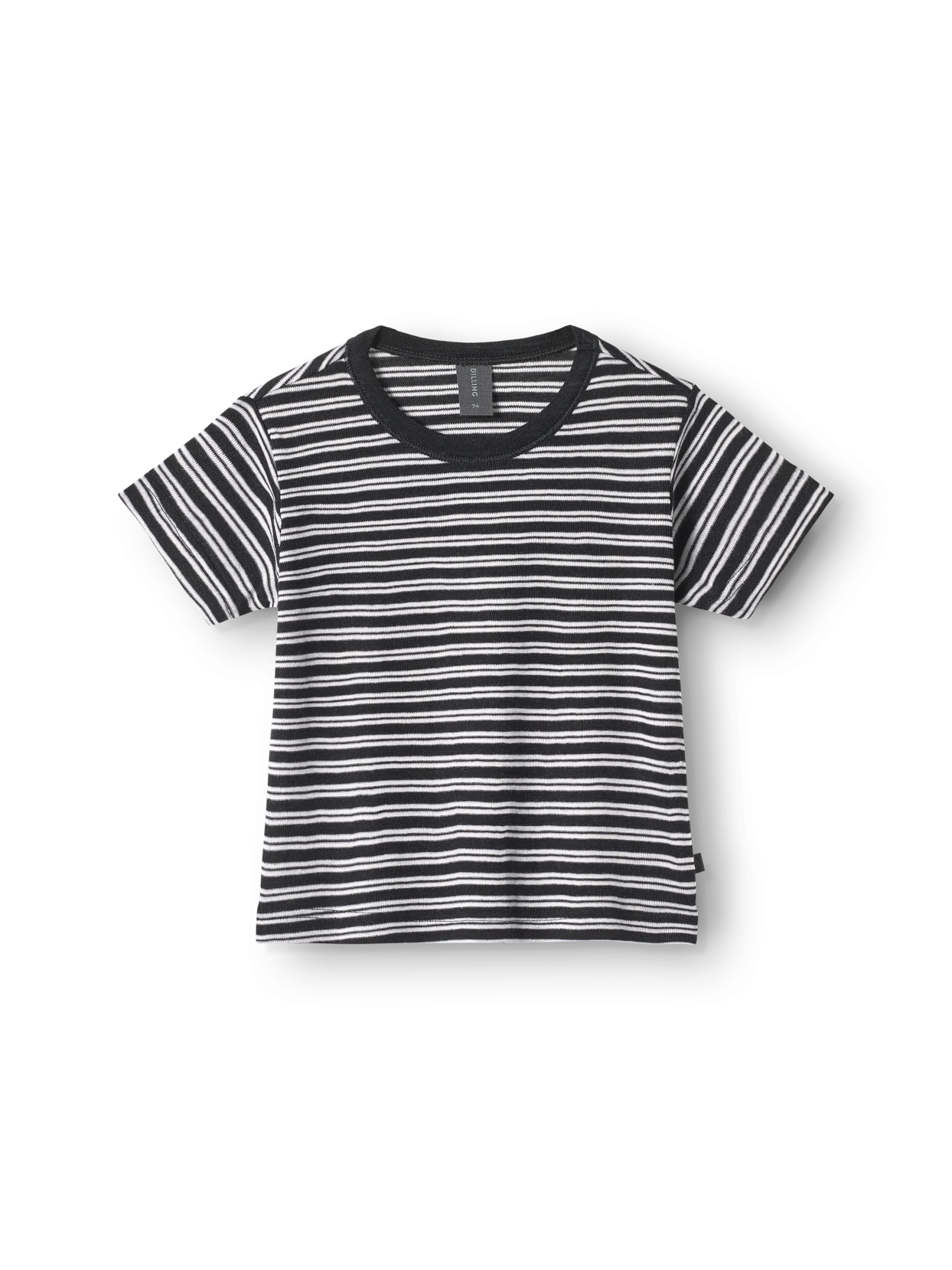 T-shirt i merinould/silke til baby