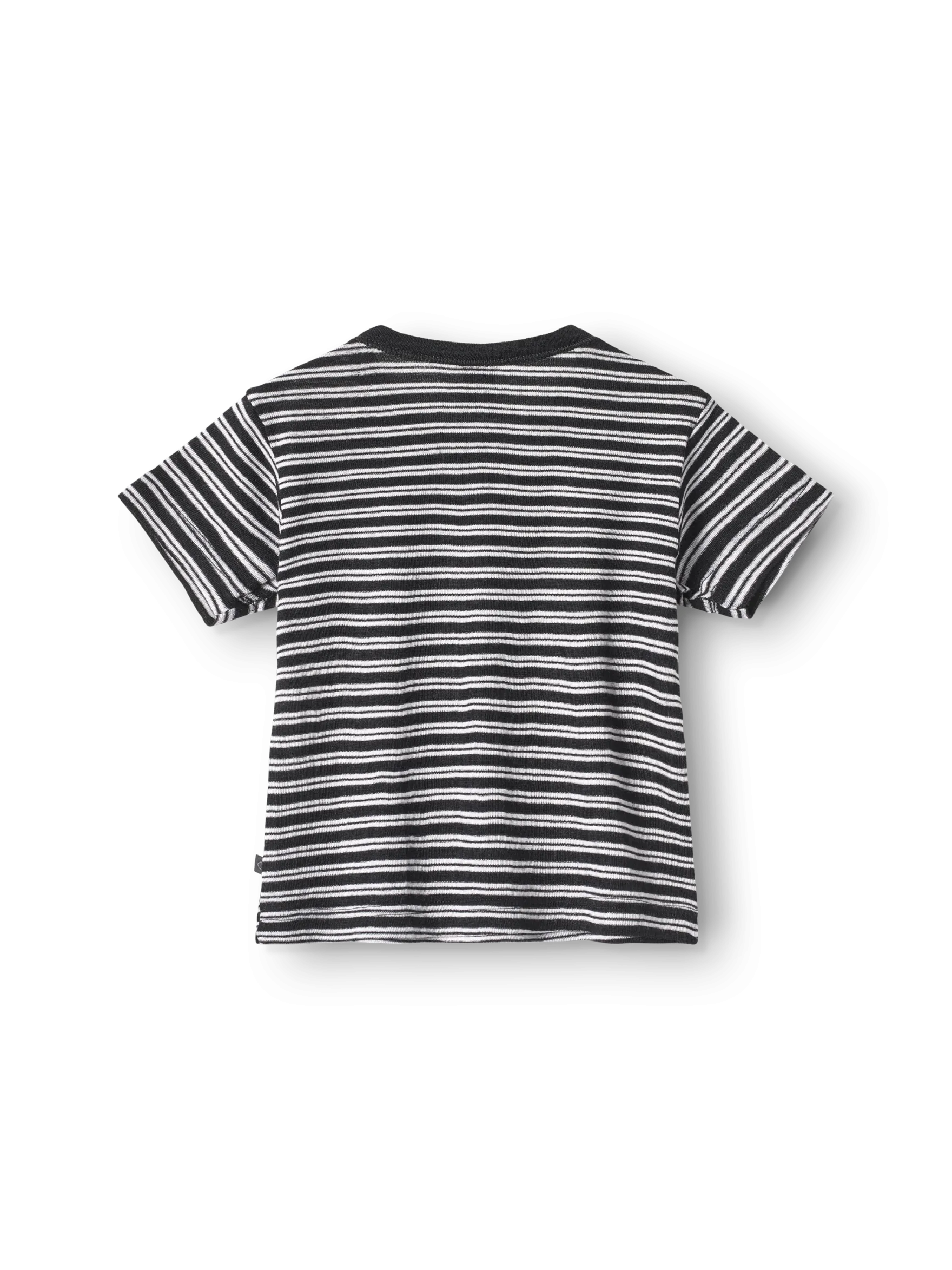 T-shirt i merinould/silke til baby
