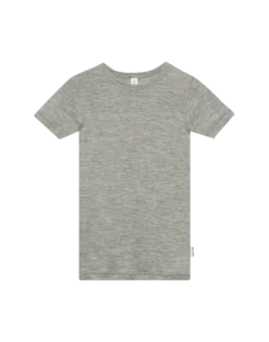 T-shirt i merinould/silke til børn
