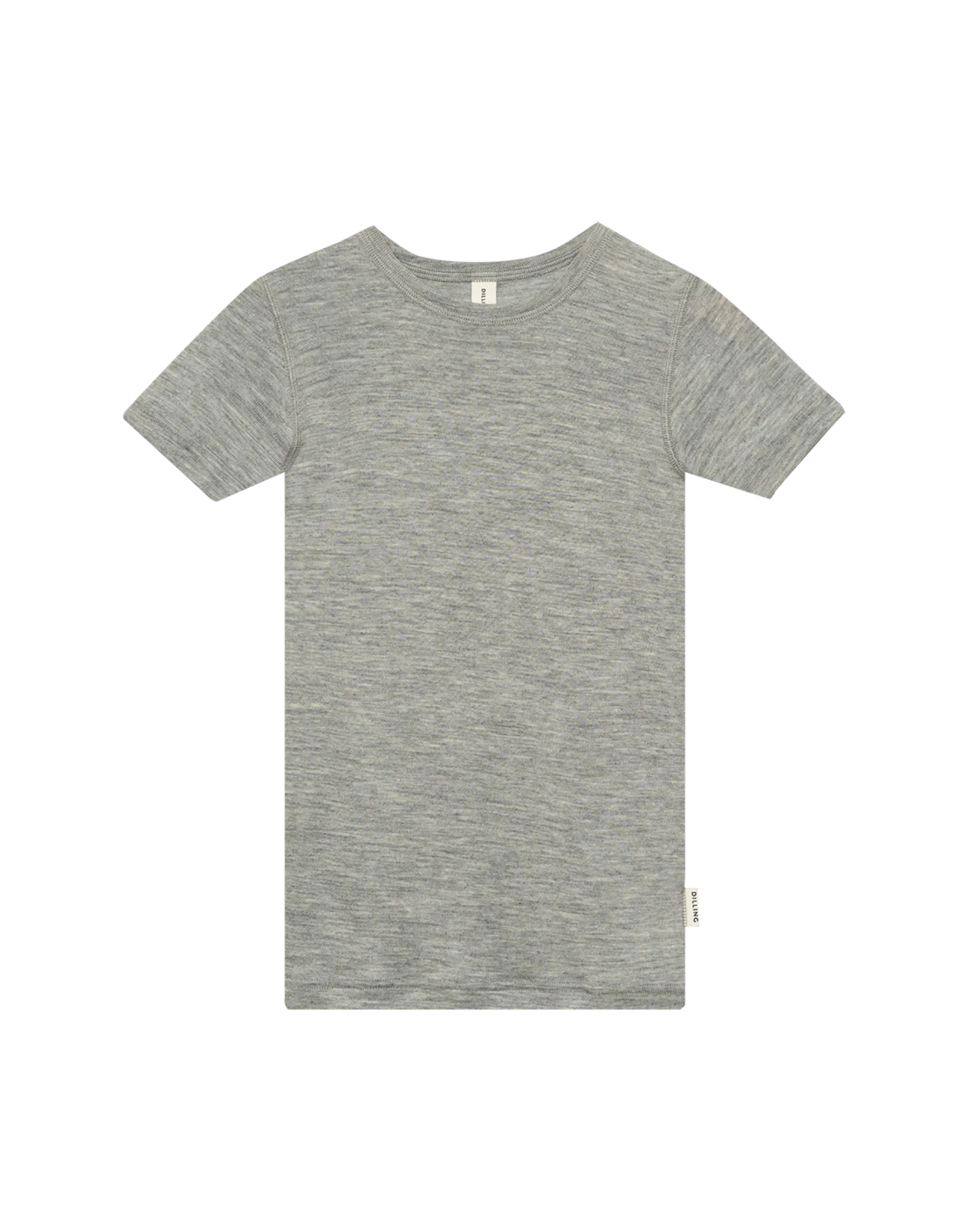 T-shirt i merinould/silke til børn