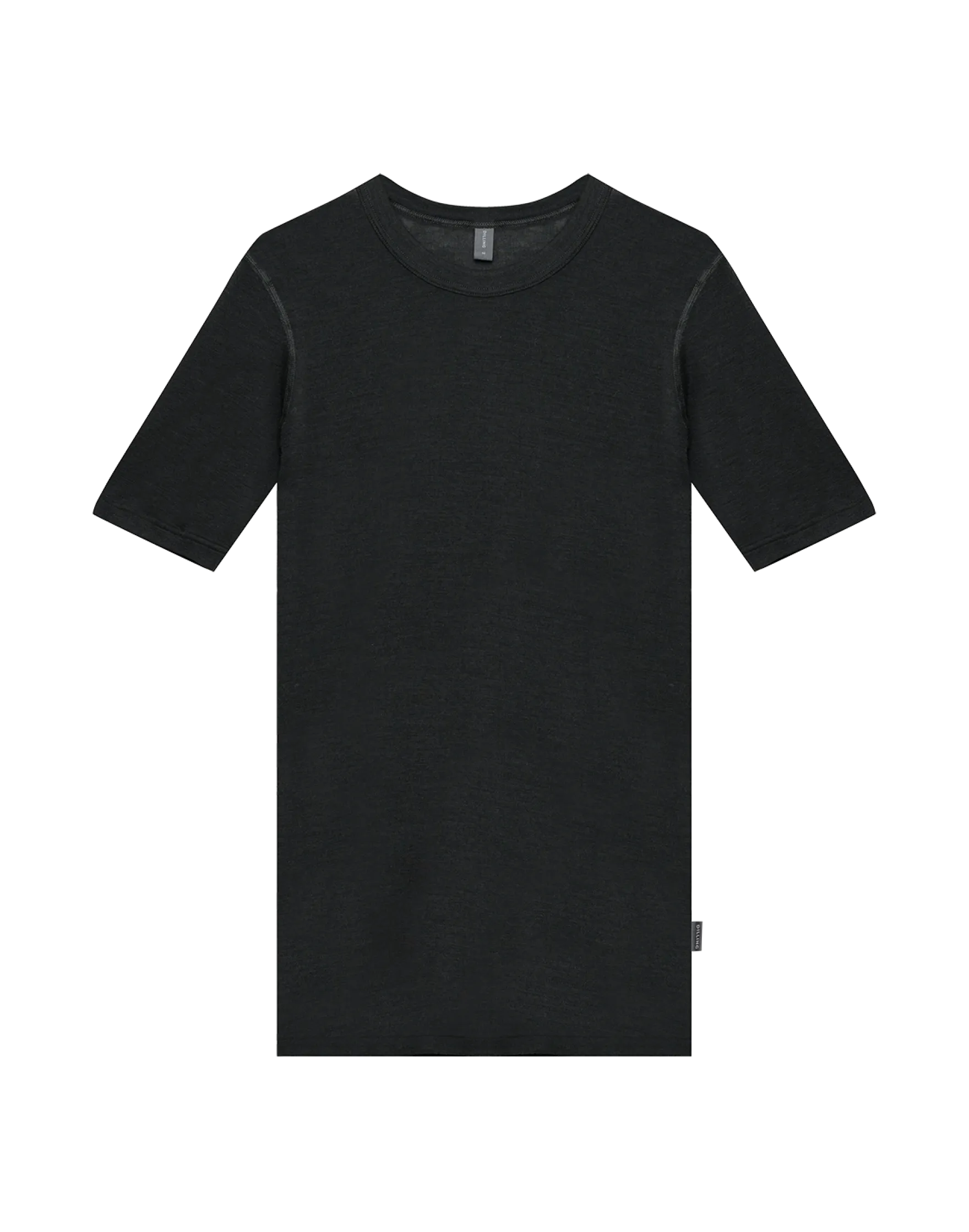 T-shirt i merinould/silke til mænd