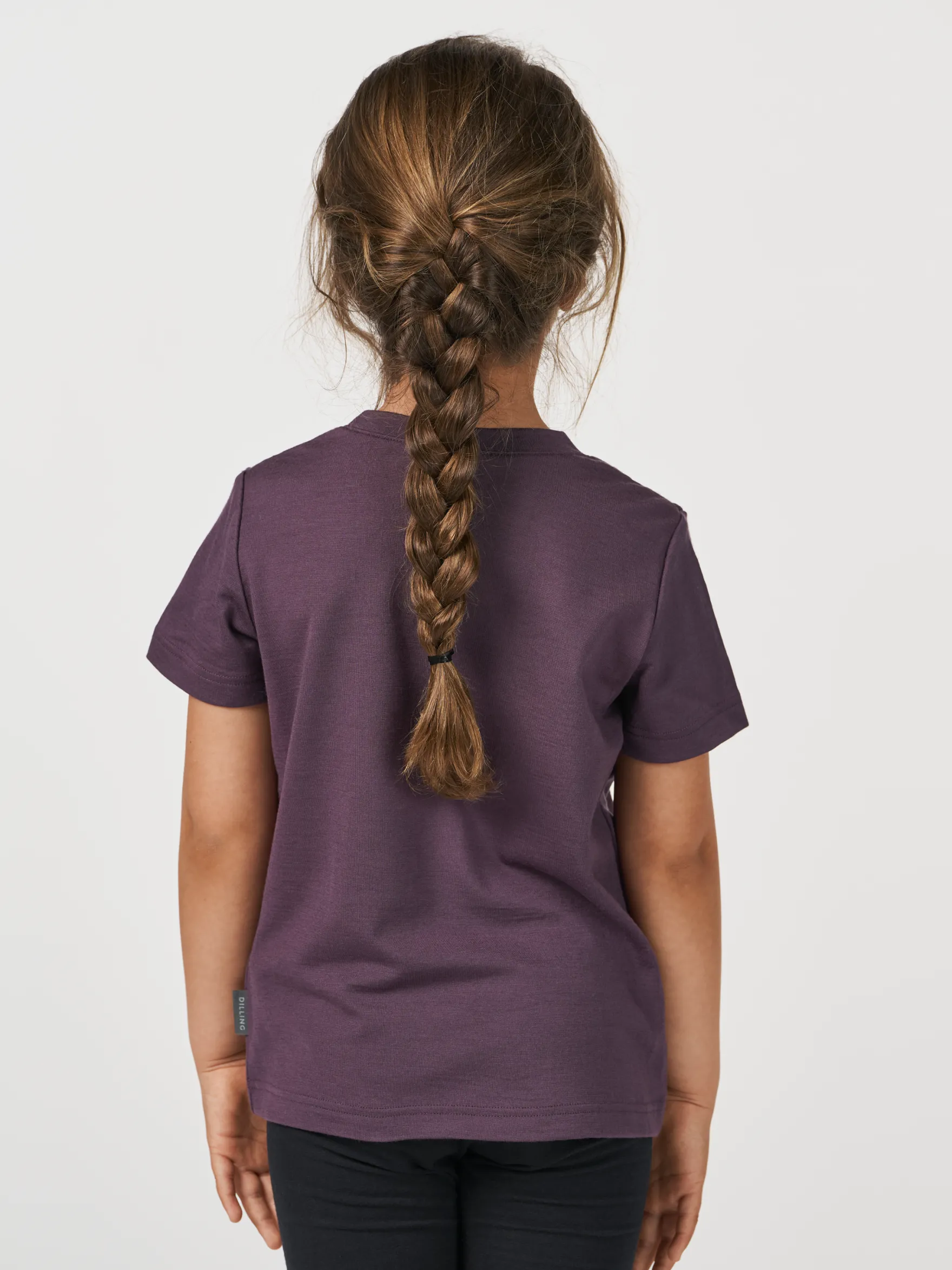 T-shirt i merinould til børn