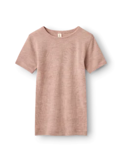 T-shirt i merinould til børn